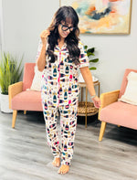 Cheers Button Down Pajama set