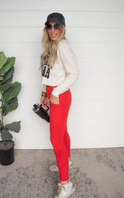 True Red Leggings