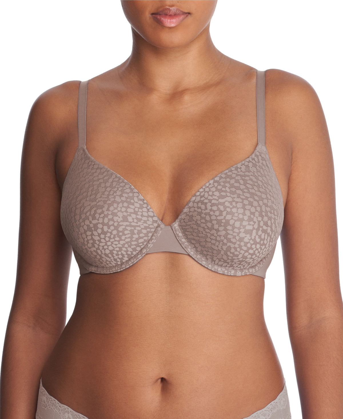 Natori Comfort Evolution Underwire Convertible Memory Foam Bra Smokey