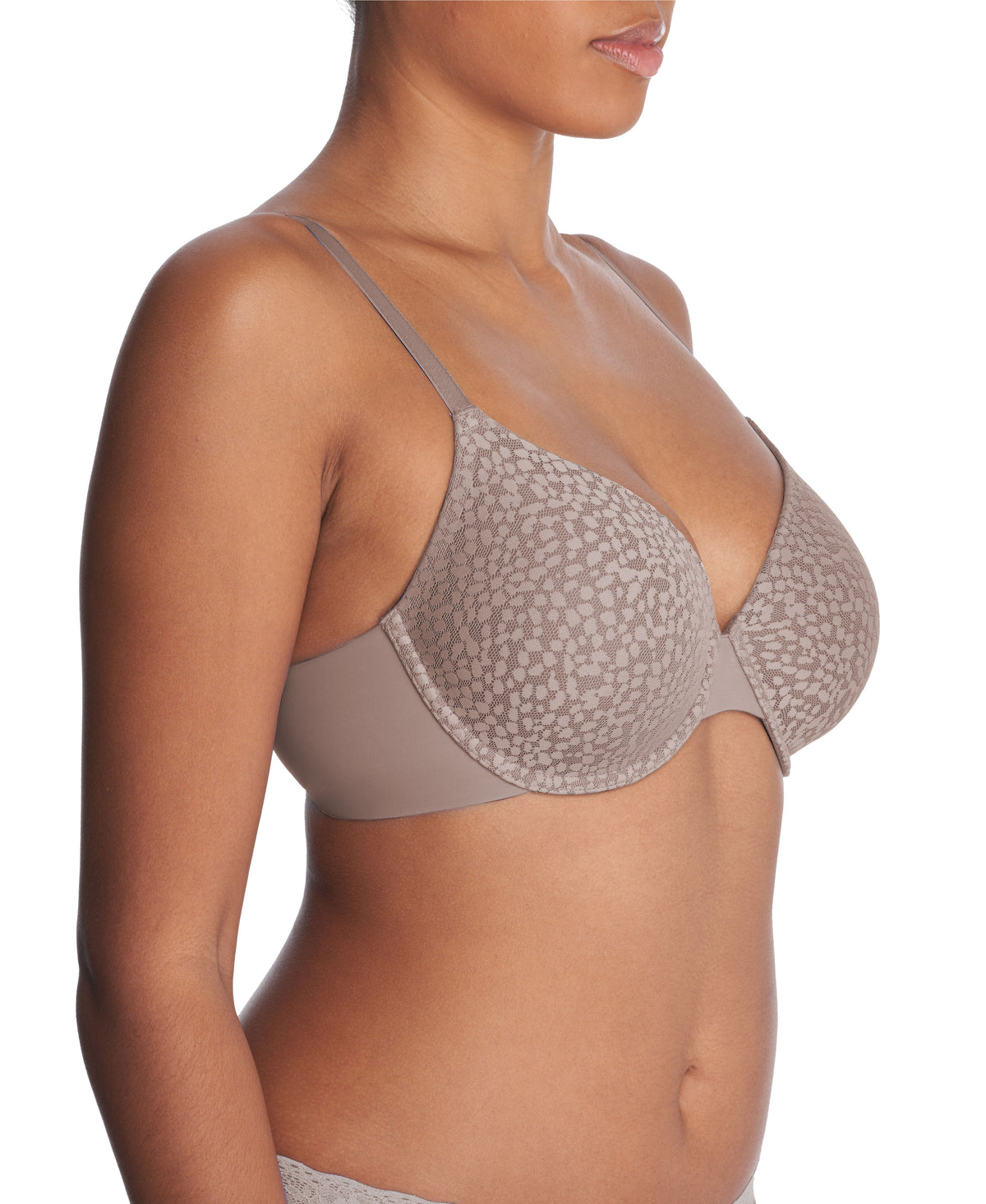 Natori Comfort Evolution Underwire Convertible Memory Foam Bra Smokey