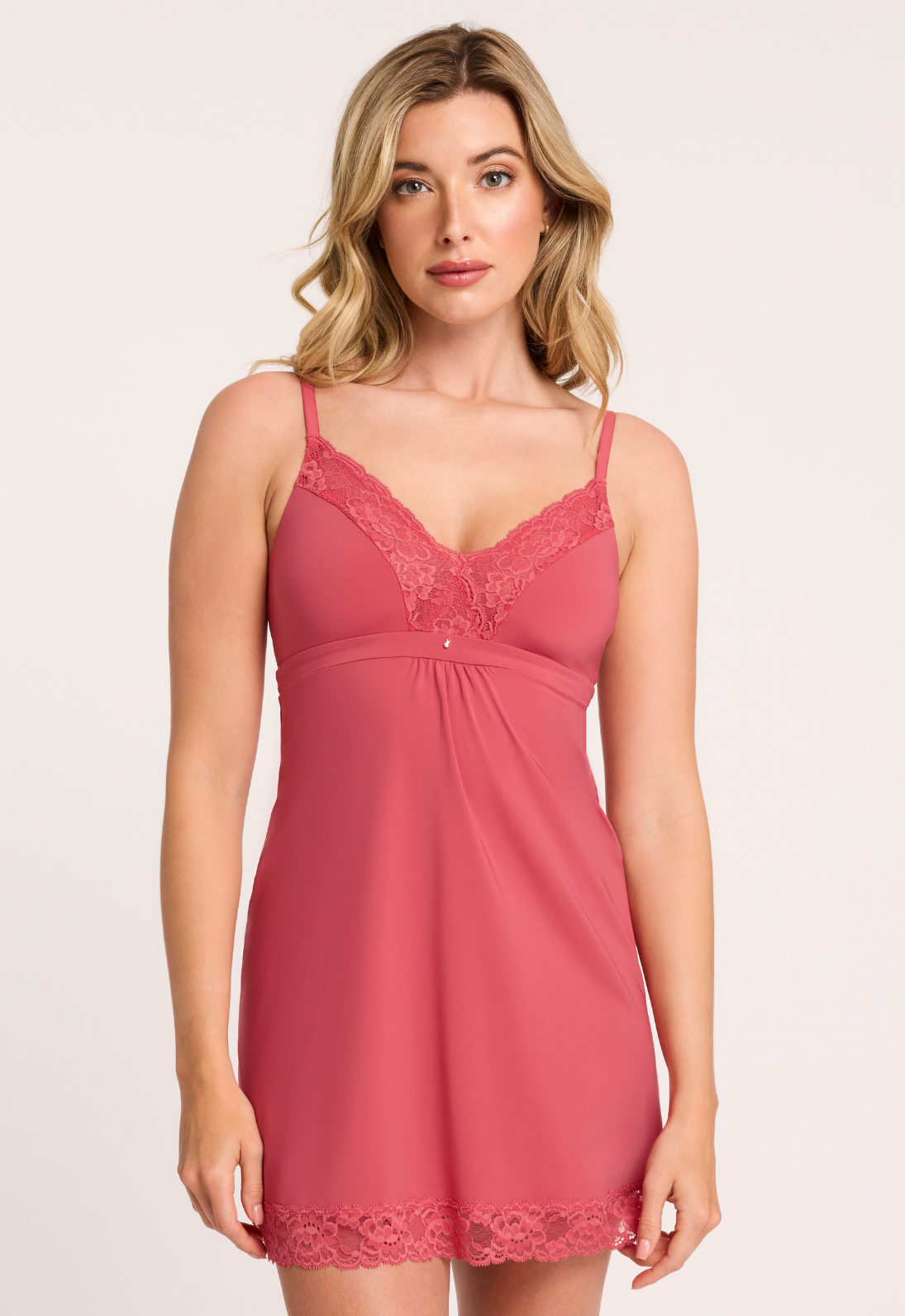 Spiced Coral Bust Support Chemise