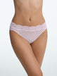 Divine Lace Trim French Cut Brief-Lilac Pink