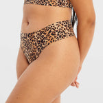 High Waisted Thong Leopard