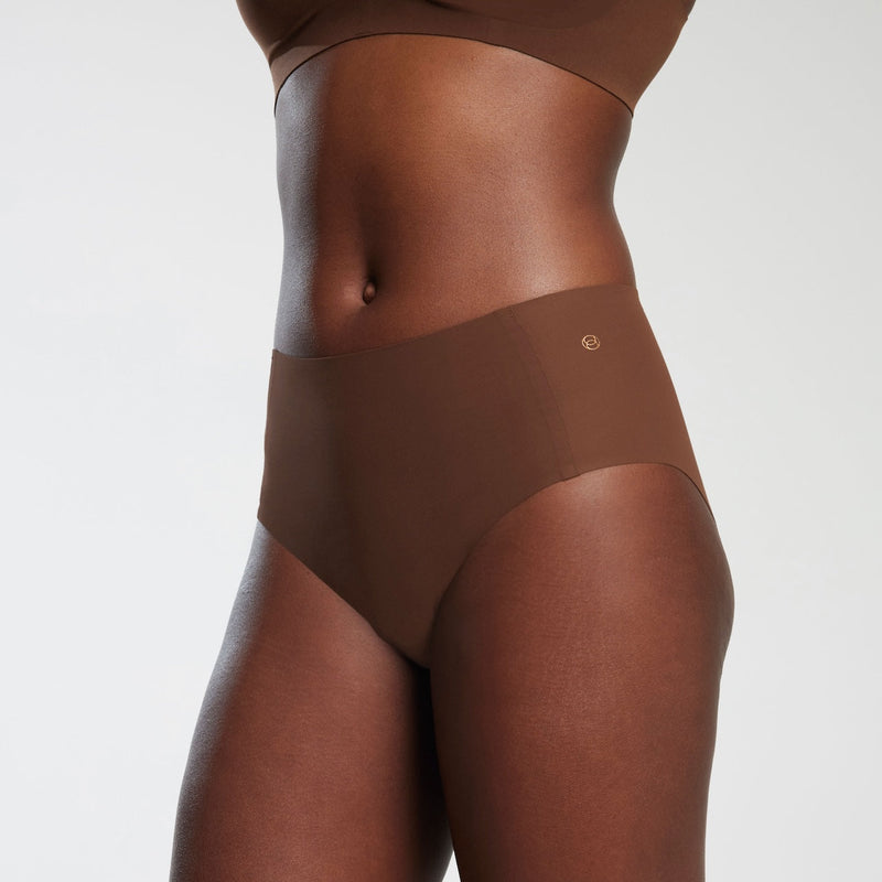 Evelyn and Bobbie High Waist Retro Bikini Umber
