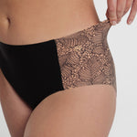 Evelyn and Bobbie High Waist Retro Bikini Black Lace