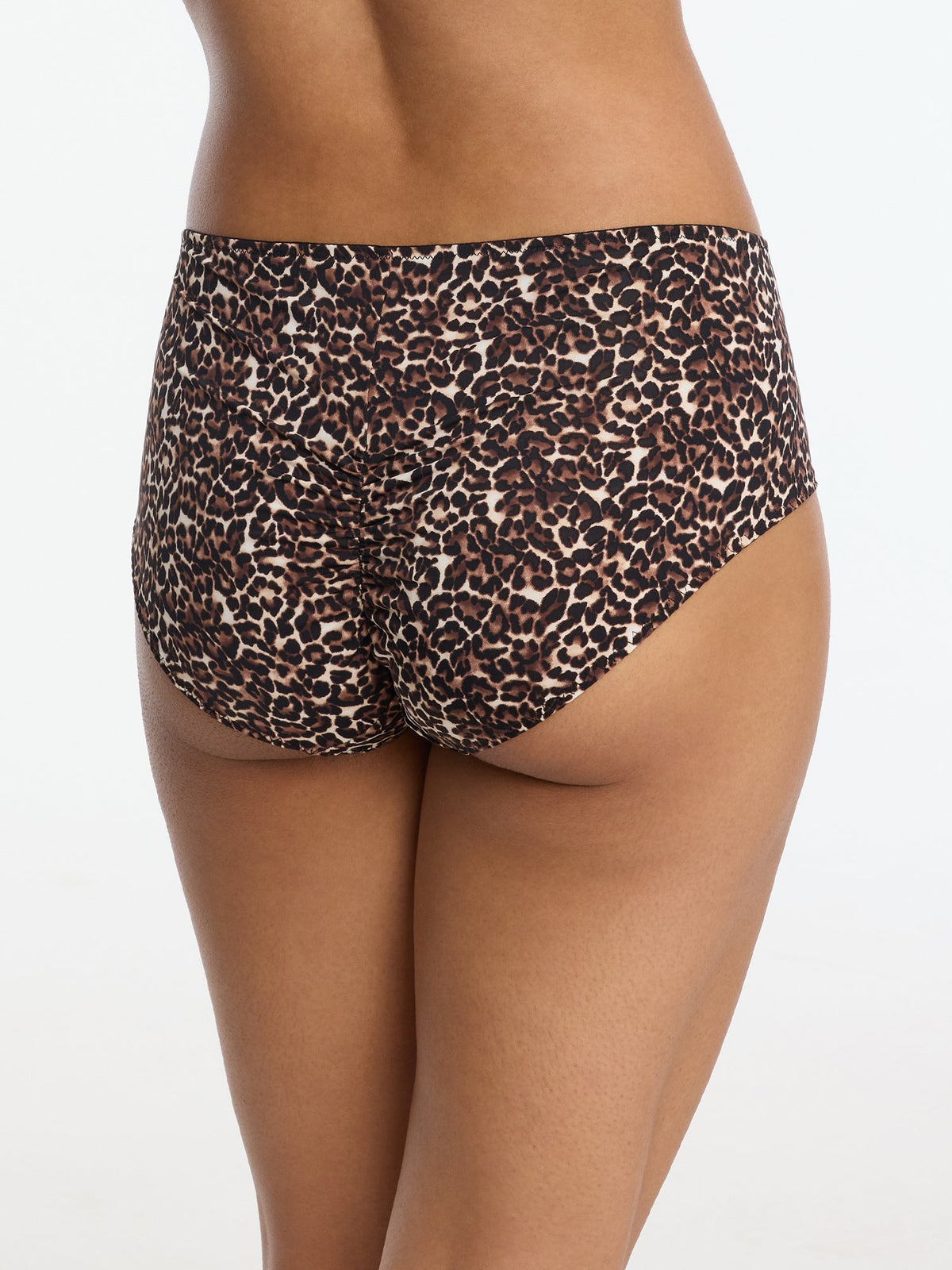 Entice Brief Black Leopard