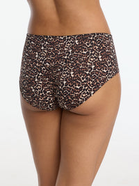 Entice Brief Black Leopard