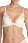 Natori Feathers Contour Plunge- Ivory