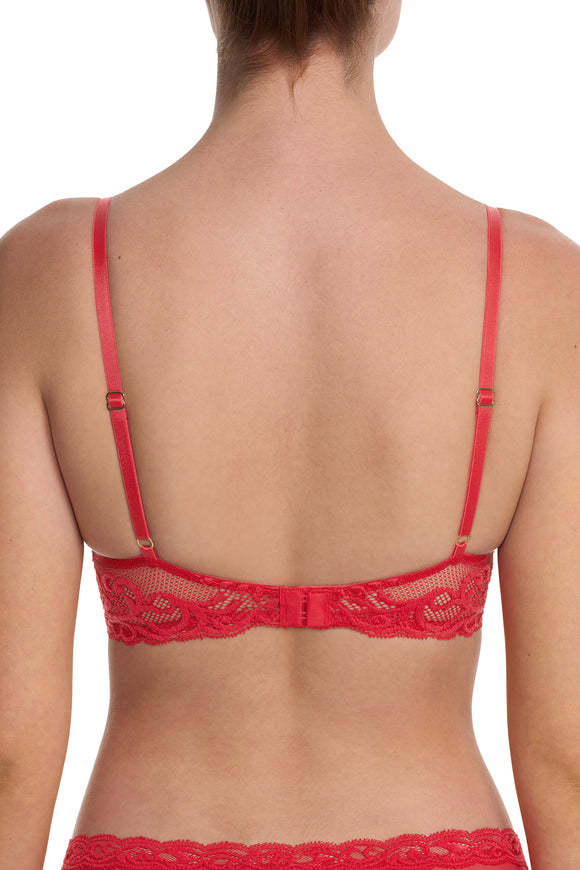 Feathers Plunge T-Shirt Bra-Bonfire