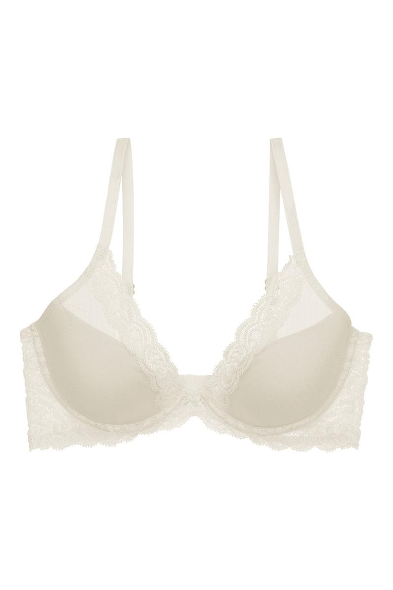 Natori Feathers Contour Plunge- Ivory