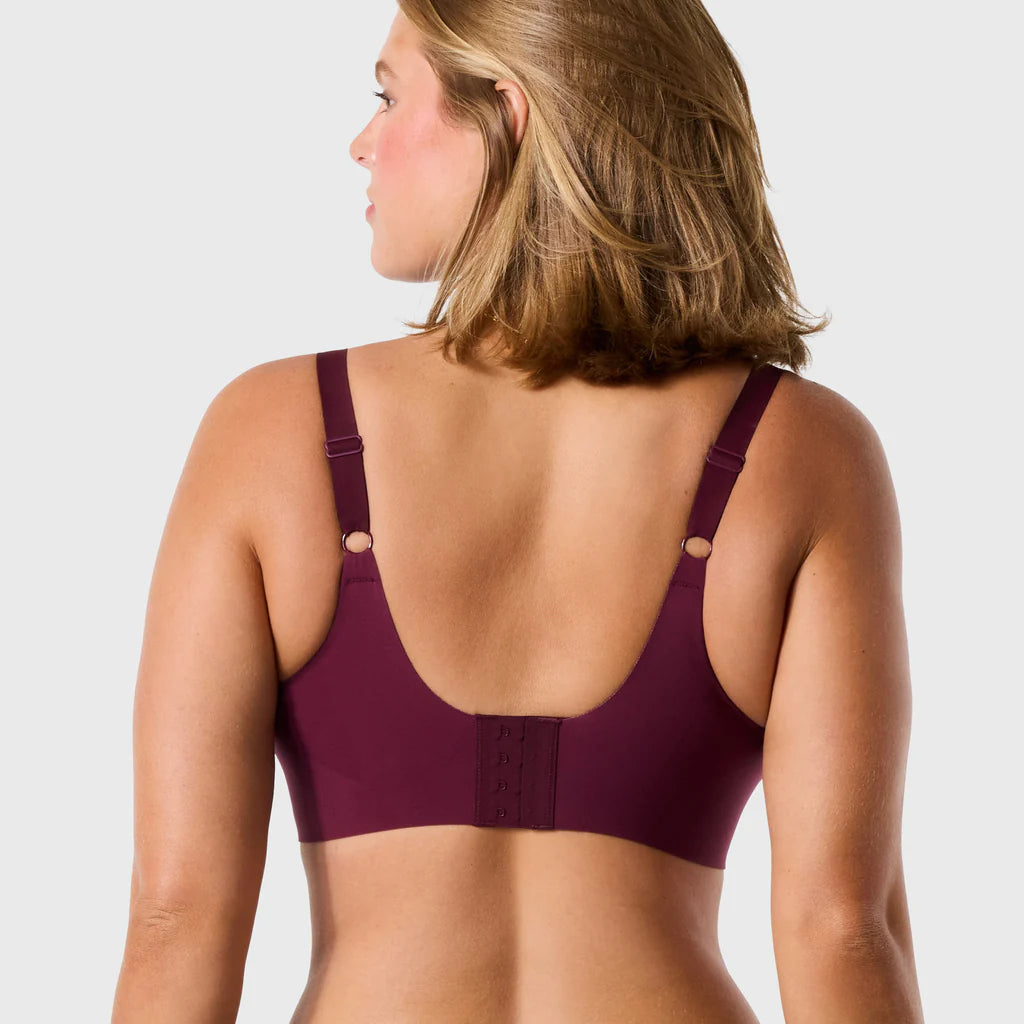 Evelyn and Bobbie Beyond Bra Berry Mesh