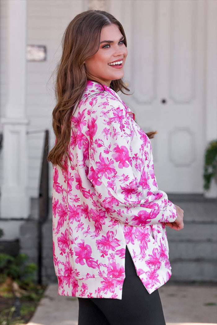 Everyday Pullover-Pink Regal Blossom