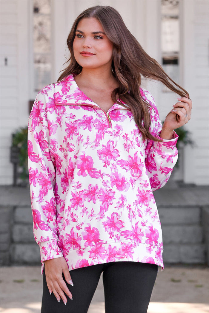 Everyday Pullover-Pink Regal Blossom
