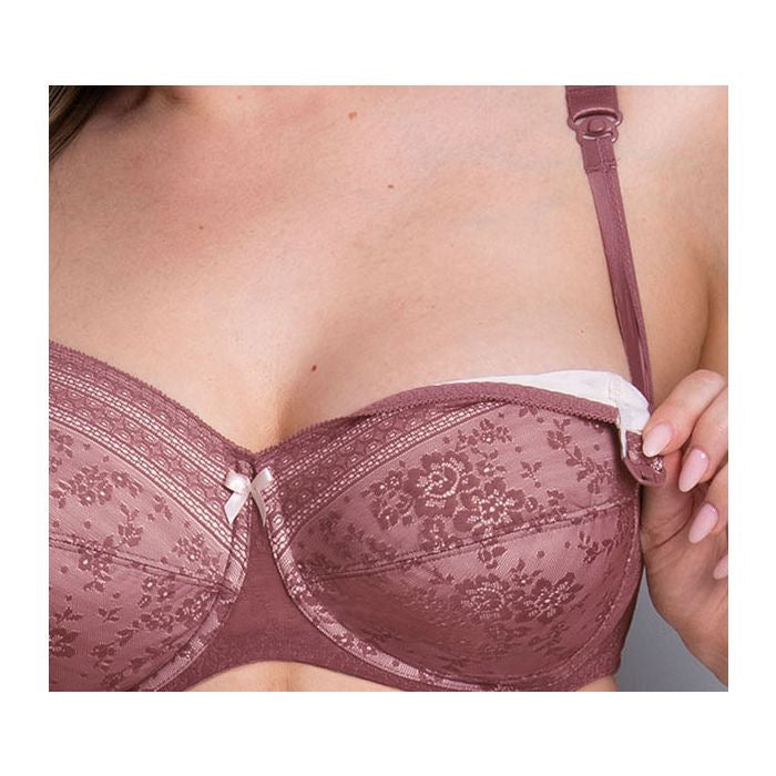 Fleur Nursing wired bra berry