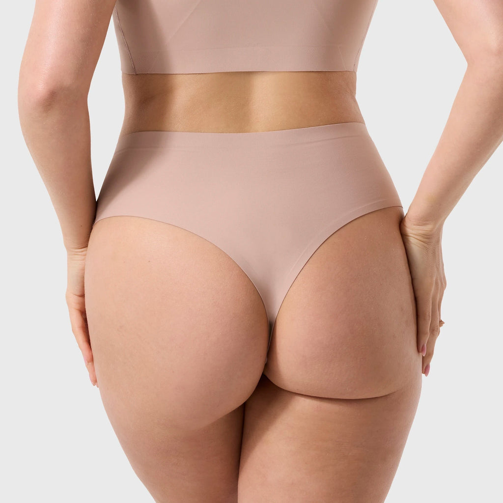 Evelyn & Bobbie  High-Waisted Thong Petal Drift