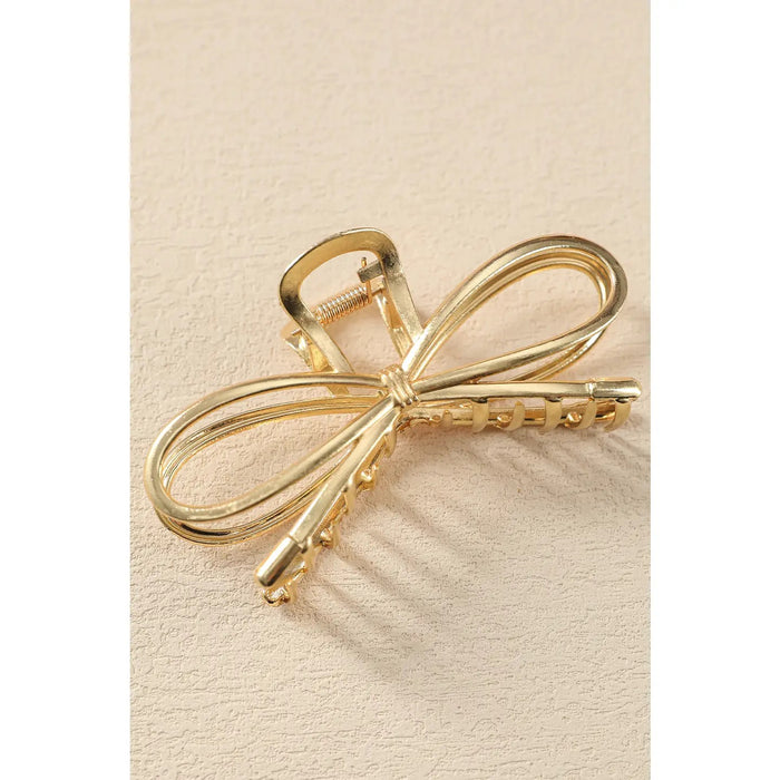 Gold Bow Clips