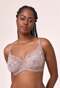 Muse Full Cup Lace Bra-Moonshell/Chantilly