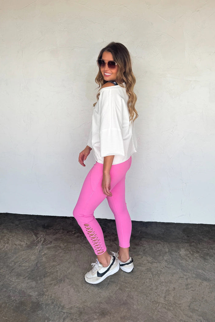 BLAKELEY SIGNATURE LEGGINGS-Pink