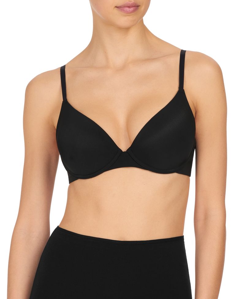 Black Minimal Convertible Push Up Bra