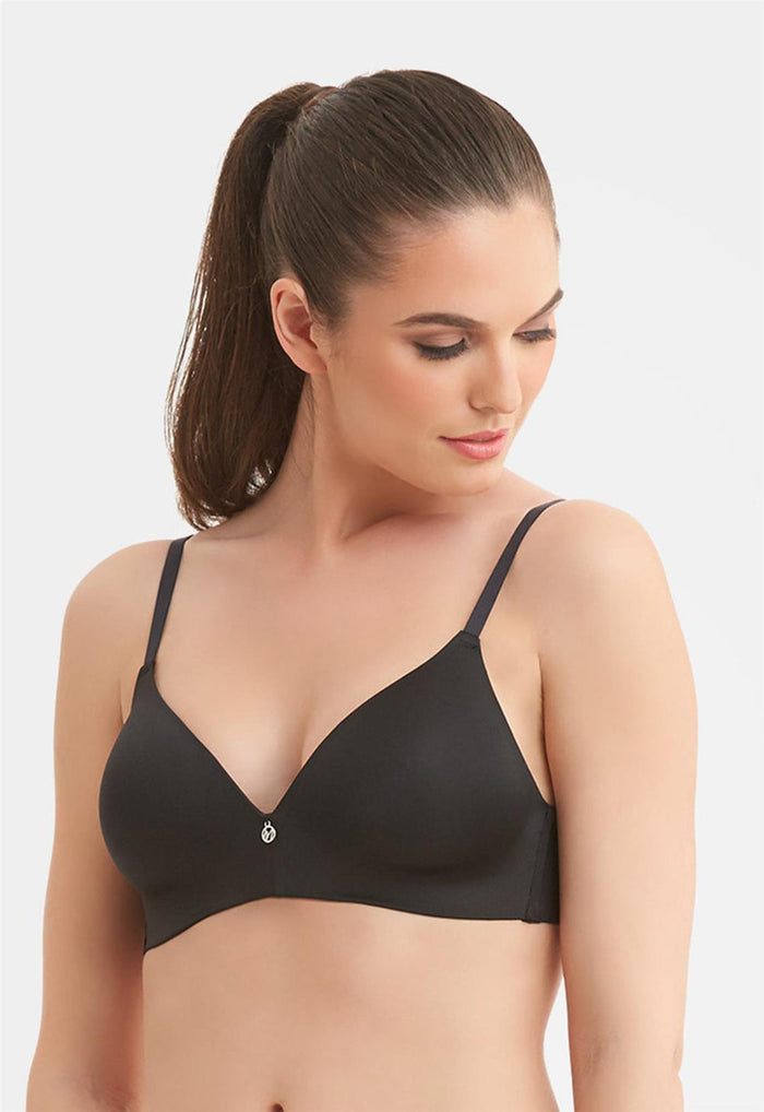 Black Montelle Wire Free T-Shirt Bra