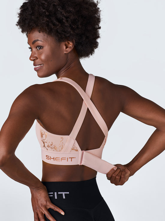 SheFit Flex Sports Bra Blush
