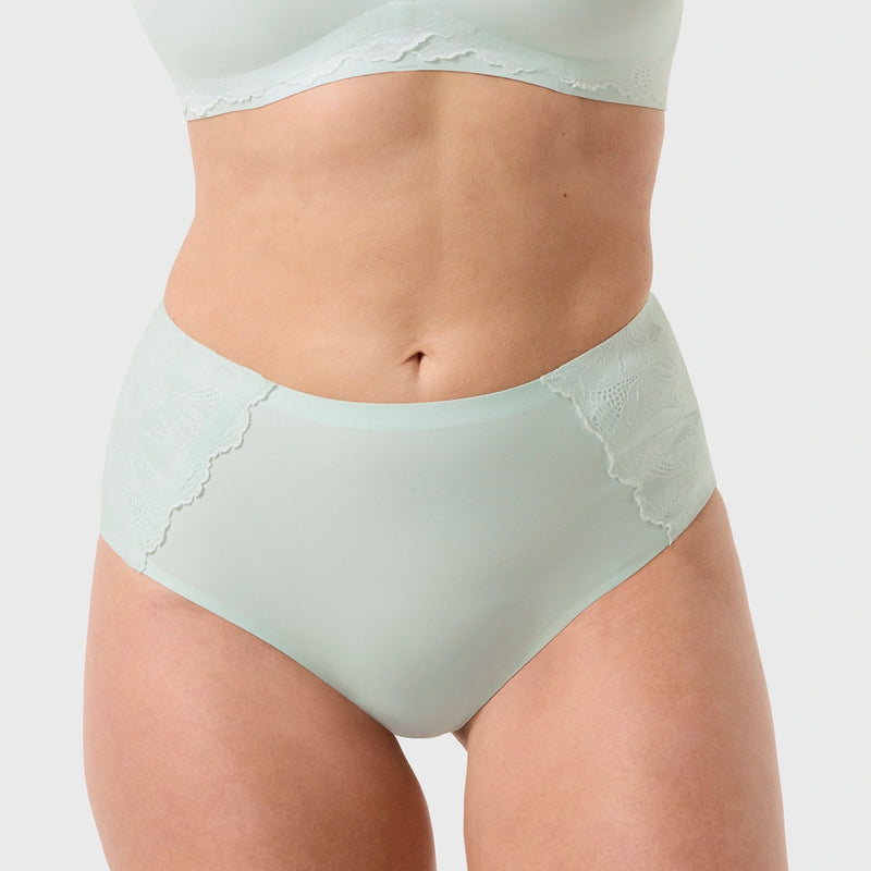 Evelyn and Bobbie Smooth Lace-Ocean Mist