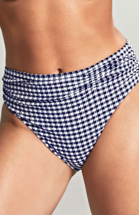 Panache Gingham Midi  Bikini Bottoms