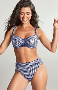 Panache Gingham Midi  Bikini Bottoms