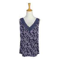 Lace Short Set - Navy & Pink Floral