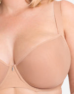 Curvy Kate Smoothie Spacer Moulded T-Shirt Plunge Bra Latte Beige
