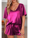 Pink Satin Lounge Set