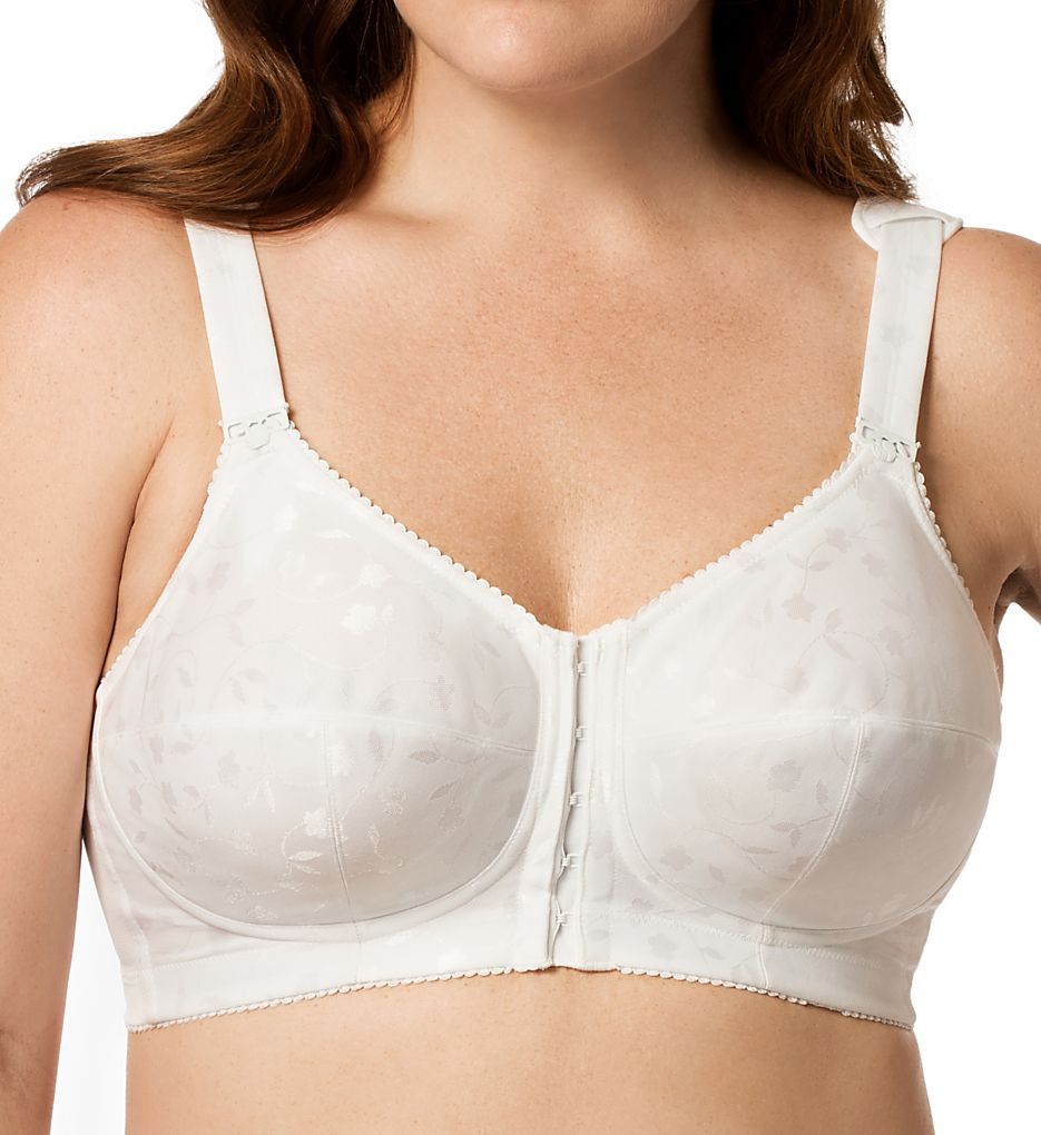 Jacquard Front Close Wireless Softcup Bra