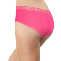 Modal Hipster featuring Crossed Lace Trim: Black