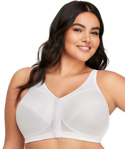 MagicLift Front-Closure Posture Back Bra White