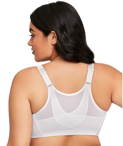 MagicLift Front-Closure Posture Back Bra White