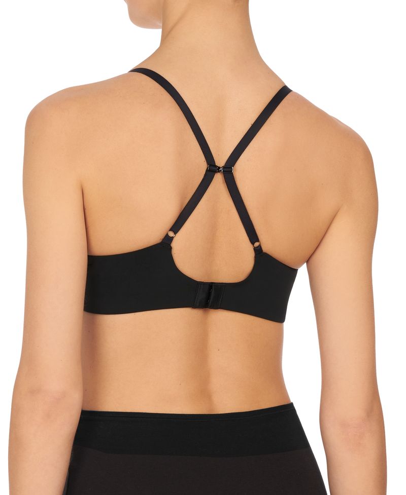 Black Minimal Convertible Push Up Bra
