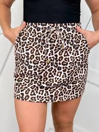 Leopard Skort