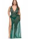 Rain Forest Cami Sheer Lace Lingerie Gown