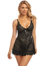 Black Lacey Babydoll Set