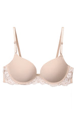 Skarlett Blue  Entice Lace Push-Up Bra - Nude