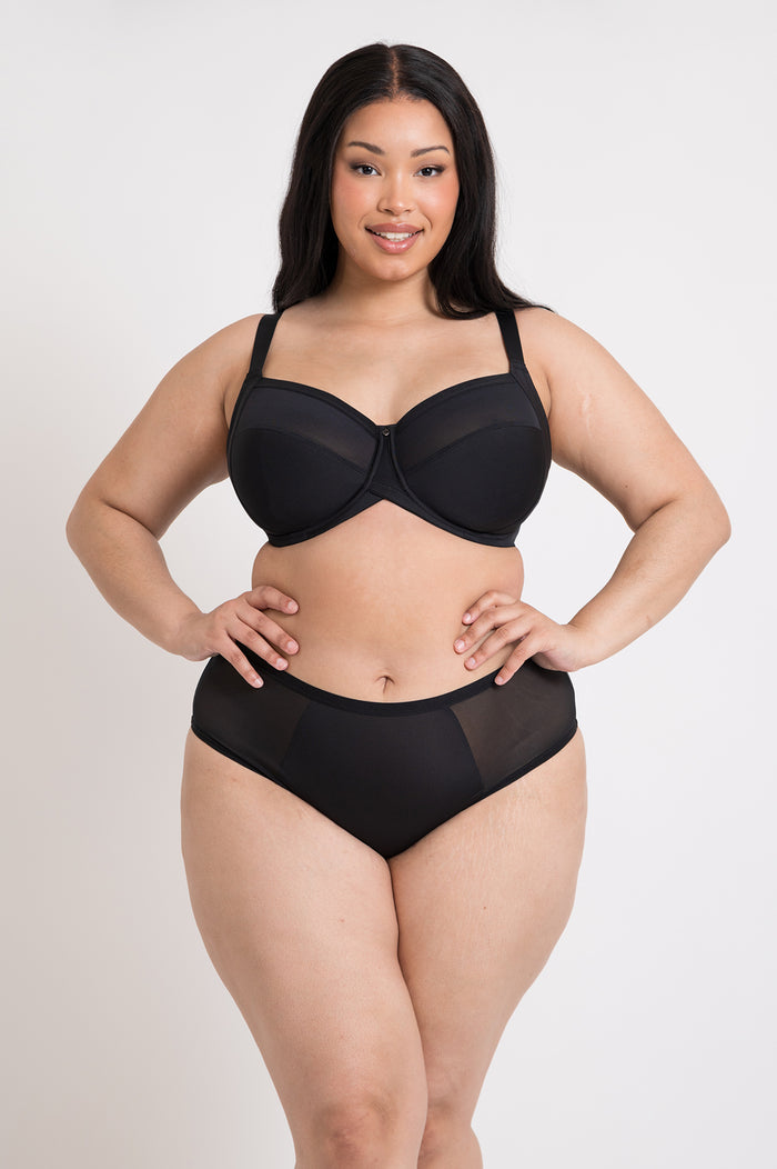 Curvy Kate Wonderfully Side Support Black