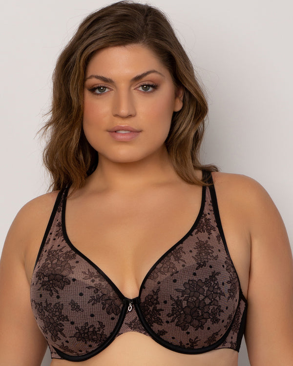 Curvy Couture Plunge T-Shirt Bra Chantilly