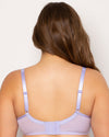 Sheer Mesh Plunge T-Shirt Bra - Lavender Mist