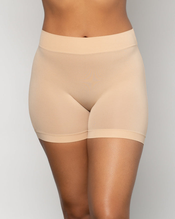 Curvy Couture 4 Way Stretch Short Slip Short Nude