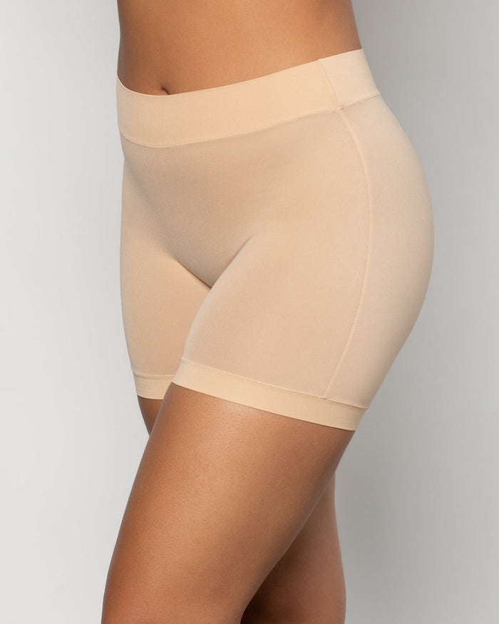 Curvy Couture 4 Way Stretch Short Slip Short Nude