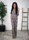 Gracefully Comfortble Leopard Matching Set