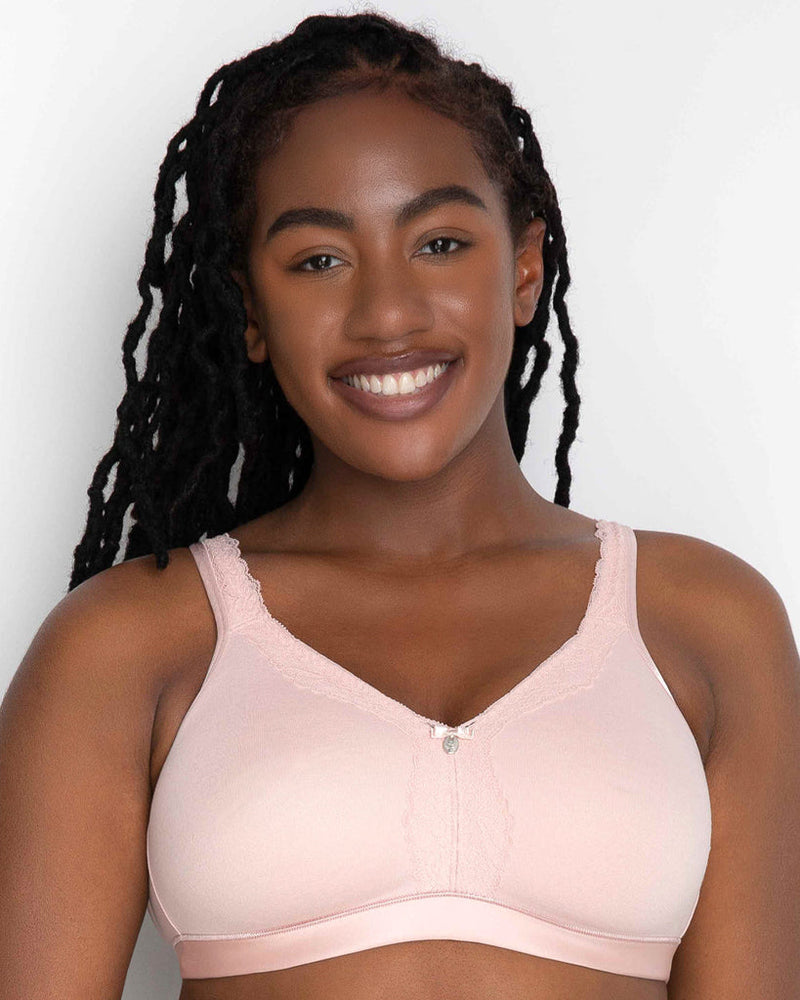 CurvyCouture Cotton Lux Wireless Bra