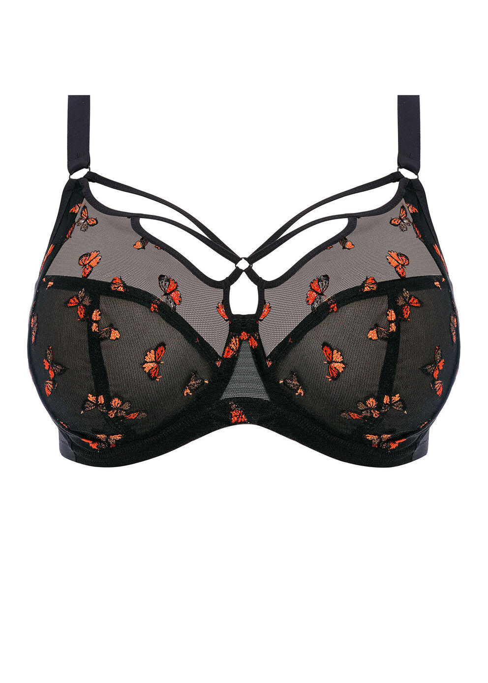 Elomi Sachi Black Butterfly Plunge Bra