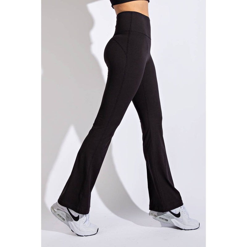 Black FLARED YOGA PANTS