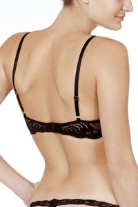 Natori Feathers Contour Plunge- Black